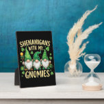 Plaque Photo St Patrick’s Day Lucky Shamrock Gnome<br><div class="desc">St Patrick’s Day Lucky Shamrock Gnome</div>