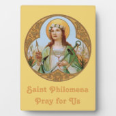 Plaque Photo St. Philomena (BK 005) 5"x7" vertical (Devant)