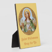 Plaque Photo St. Philomena (BK 005) 5"x7" vertical (Côté)
