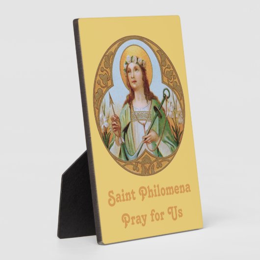 Plaque Photo St. Philomena (BK 005) 5"x7" vertical (Côté)