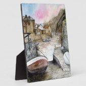 Plaque Photo Staithes, North Yorkshire, Angleterre Aquarelle (Côté)