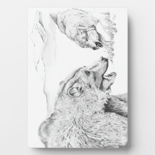 Plaque Photo Stand Off ~ 5x7 avec Easel