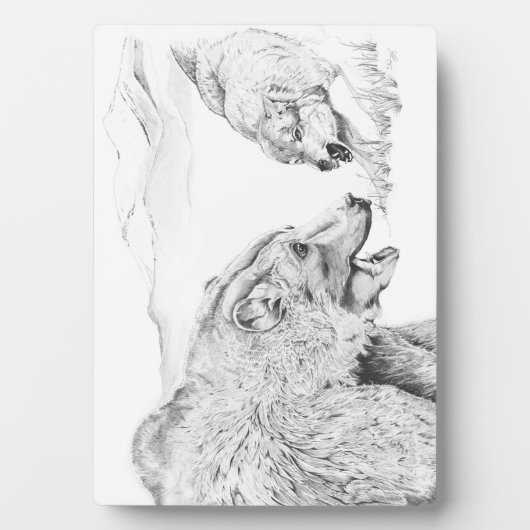 Plaque Photo Stand Off ~ 5x7 avec Easel (Devant)