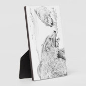 Plaque Photo Stand Off ~ 5x7 avec Easel (Côté)