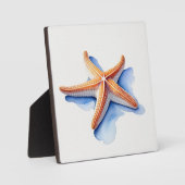 Plaque Photo Starfish and Blue Silhouette (Recto)