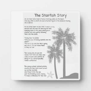 Plaque Photo Starfish Story, Starfish Throver, Starfish Poem