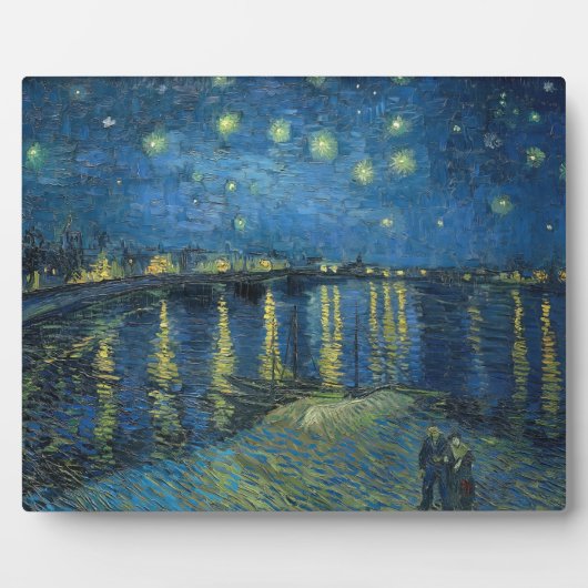 Plaque Photo Starry Night Over the Rhone (1888) Vincent van Gog (Devant)