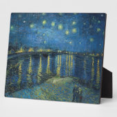 Plaque Photo Starry Night Over the Rhone (1888) Vincent van Gog (Côté)