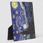 Plaque Photo Starry Night, Vincent Van Gogh. (Côté)