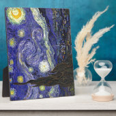 Plaque Photo Starry Night, Vincent Van Gogh. (Côté)