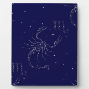 Plaque Photo stars scorpio