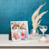 Plaque Photo Statistiques de naissance de bébé Collage de quatr (Insitu)