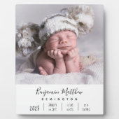 Plaque photo Statistiques de naissance du nouveau- (Devant)