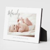 Plaque Photo Statistiques de naissance du nouveau-né, photo mod (Côté)