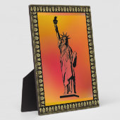 Plaque Photo Statue de la Liberté (Côté)