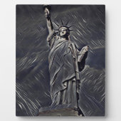 Plaque Photo Statue de la Liberté (Devant)