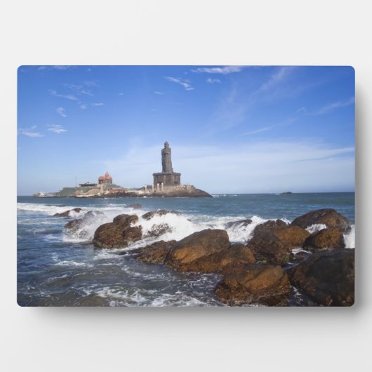 Plaque Photo Statue de Saint Thiruvalluvar | Tamil Nadu, Inde (Devant)