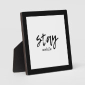 Plaque Photo Stay Awhile Tabletop (Recto)