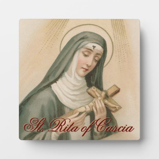 Plaque Photo Ste Rita de Cascia (M 015) (Devant)