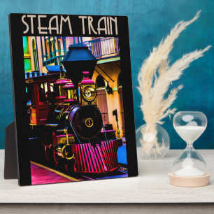 Plaque Photo Steam Train