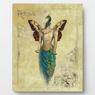Plaque Photo Steampunk Imaginaire Peacock Gold