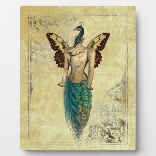Plaque Photo Steampunk Imaginaire Peacock Gold (Devant)