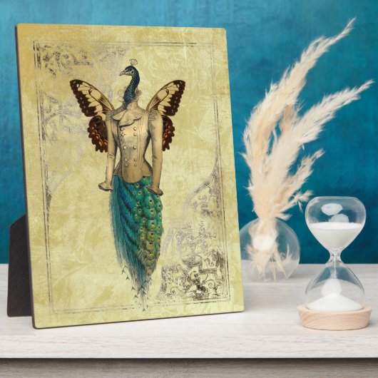 Plaque Photo Steampunk Imaginaire Peacock Gold (Côté)