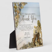 Plaque Photo Steampunk Mariage en bord de mer (Côté)