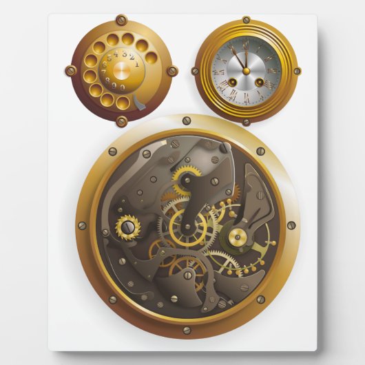 Plaque Photo Steampunk Uhr (Devant)