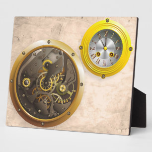 Plaque Photo Steampunk Uhr