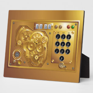 Plaque Photo Steampunk Uhr
