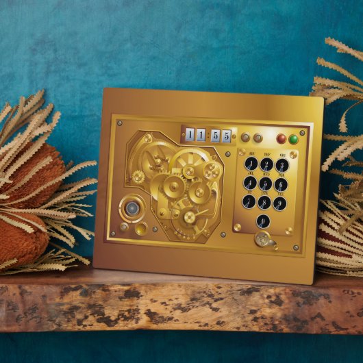 Plaque Photo Steampunk Uhr (Côté)