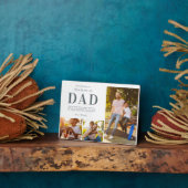 Plaque Photo Step Dad Photo Collage Keepsake Gift (Côté)
