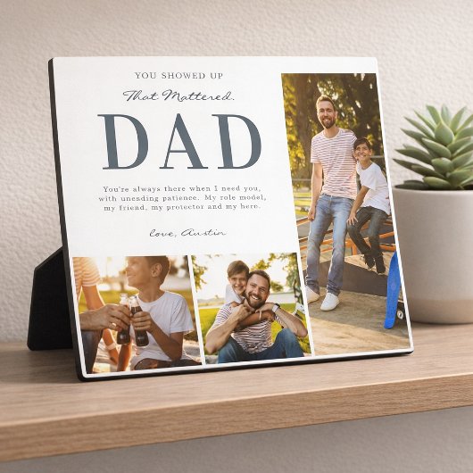 Plaque Photo Step Dad Photo Collage Keepsake Gift