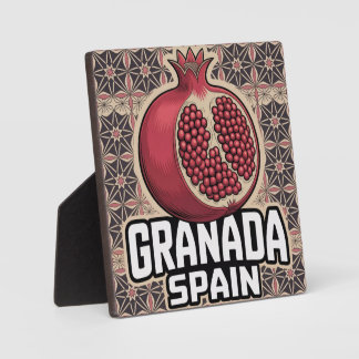 Plaque Photo Sticker Grenade Espagne grenade