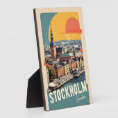 Plaque Photo Stockholm Suède (Côté)