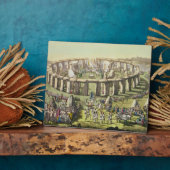 Plaque Photo Stonehenge, ou Temple circulaire des Druides, pl (Côté)