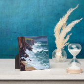 Plaque Photo Stormy Shore | Plage Ocean Waves Peinture (Insitu)
