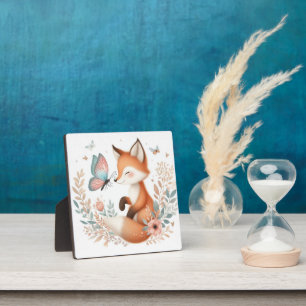 Plaque Photo Storybook Woodland Baby Fox Et Papillon