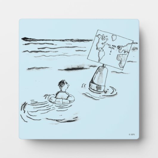 Plaque Photo Strandé (Devant)