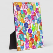 Plaque Photo strass arc-en-ciel (Côté)