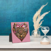 Plaque Photo Streampunk Heart Ruby Valentine (Insitu)