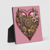 Plaque Photo Streampunk Heart Ruby Valentine (Recto)
