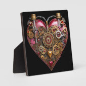 Plaque Photo Streampunk Heart Ruby Valentine (Recto)