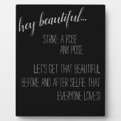 PLAQUE PHOTO STRIKE A POSE - SELFIE (Devant)
