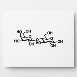 Plaque Photo Structure du lait lactose