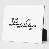 Plaque Photo Structure du lait lactose (Côté)