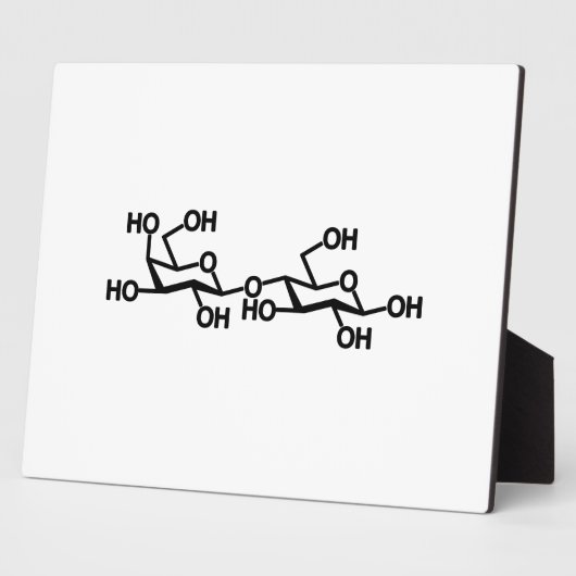 Plaque Photo Structure du lait lactose (Côté)