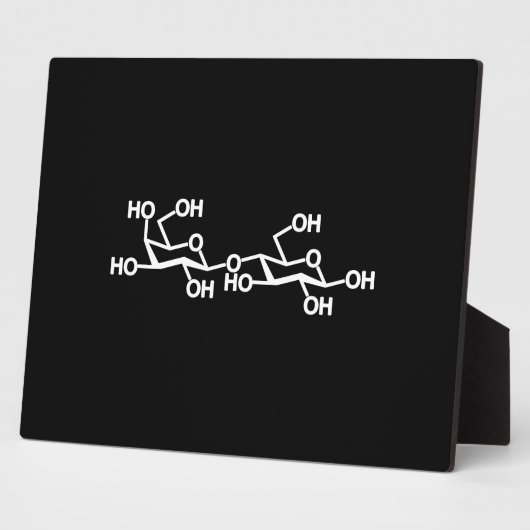 Plaque Photo Structure du lait lactose (Côté)