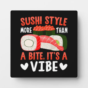 Plaque Photo Style de sushi plus qu'une bouchée